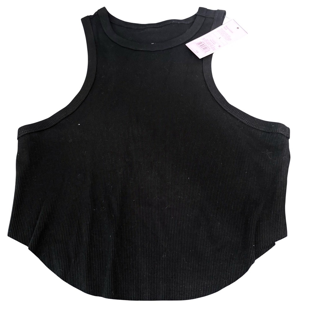 Women size large new with tags ribbed cropped‎ tank top. Wild Fable